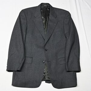 Vtg Majer‎ 40R Gray Flannel 100% Wool Mens Blazer Suit Jacket Sport Coat